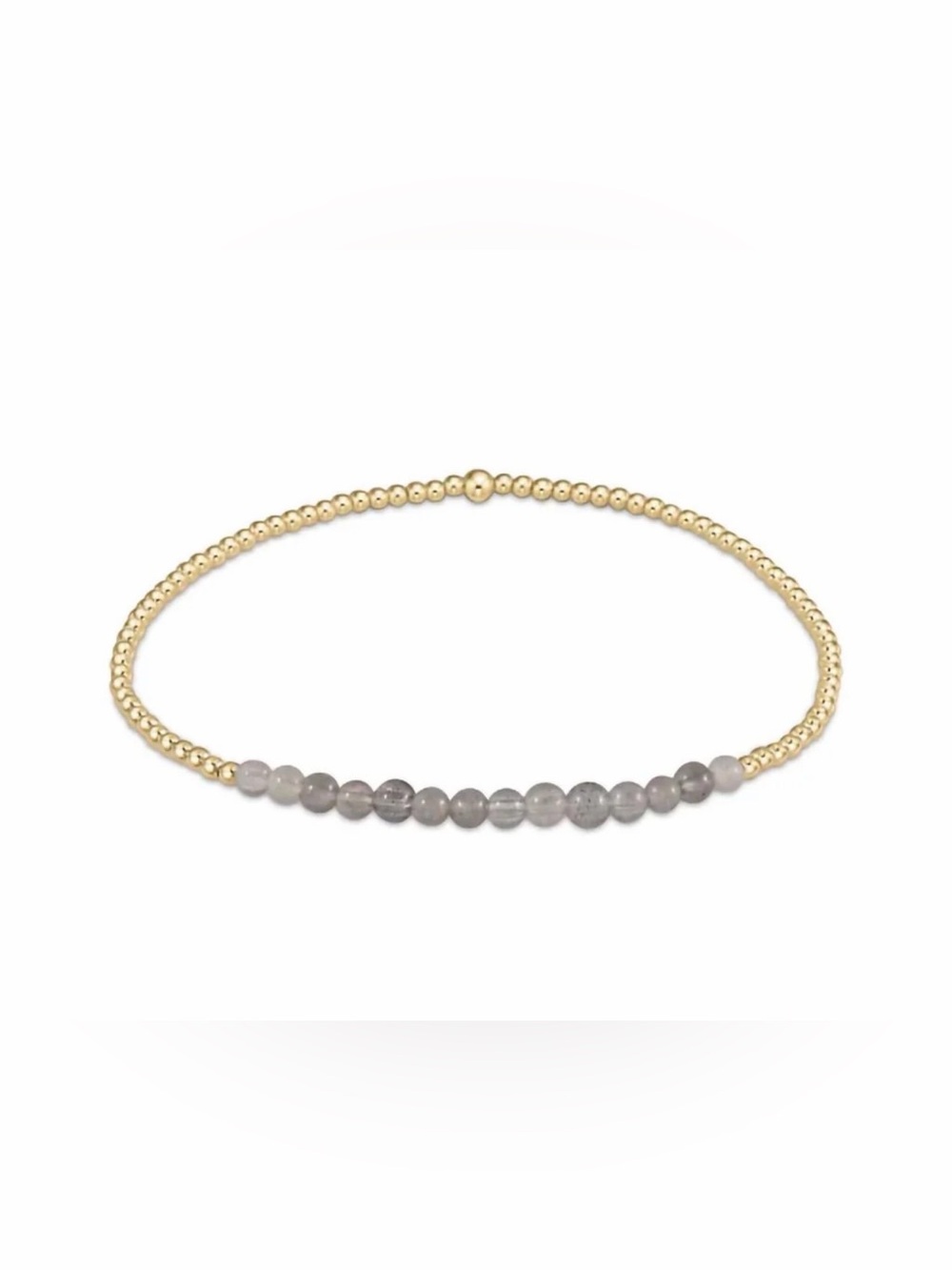enewton design : Gold Bliss 2mm Bead Bracelet 6.25" - Gemstone in Labradorite
